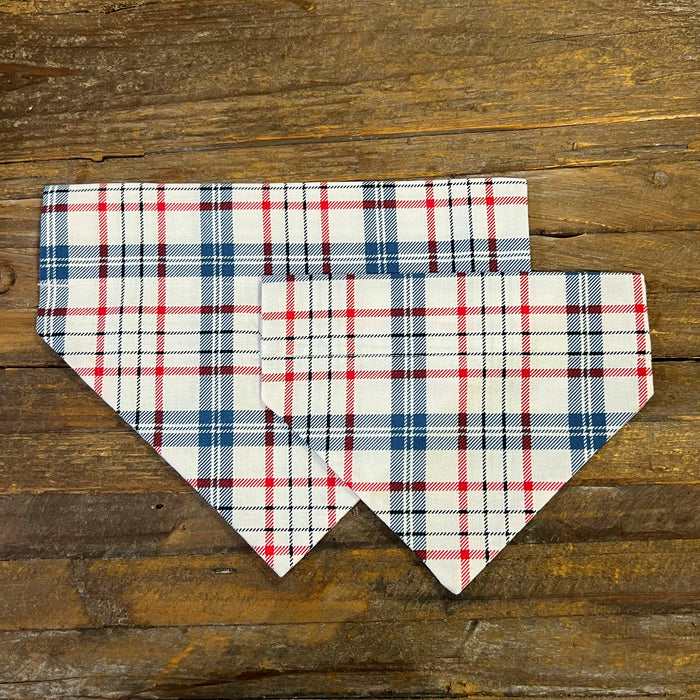 Presedenital Plaid Dog Bandana