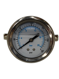 Pressure Gauge, 0-300PSI, 2.5" DIA, 1/4"MNPT