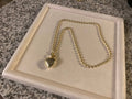 Puffy Heart Charm: Gold