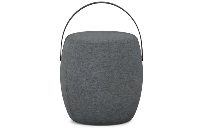Grey Linen Style Fabric | Ramsay Footstool
