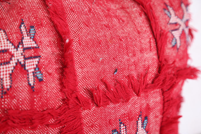 Red pillow Cover 16.1 INCHES X 16.1 INCHES - kilim pillow