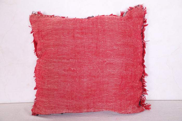 Red pillow Cover 16.1 INCHES X 16.1 INCHES - kilim pillow