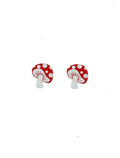 Red & White Mushroom Earrings