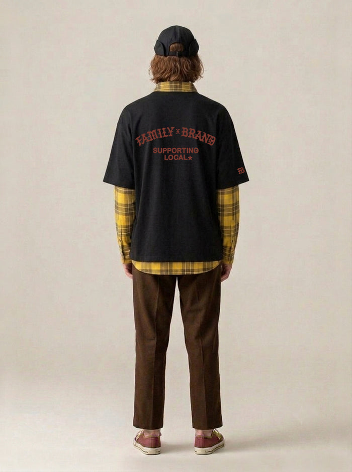 Remera Familyarg x Brand & Co Iron Negro