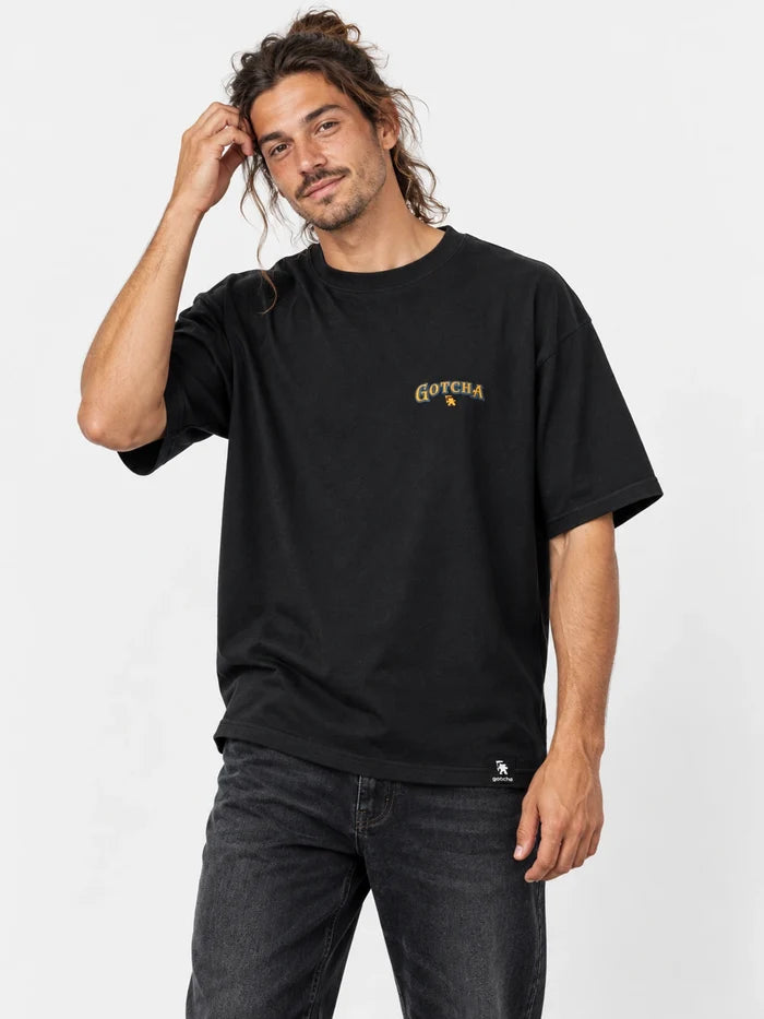 Remera Gotcha Christmas Oversize Negro — vista principal