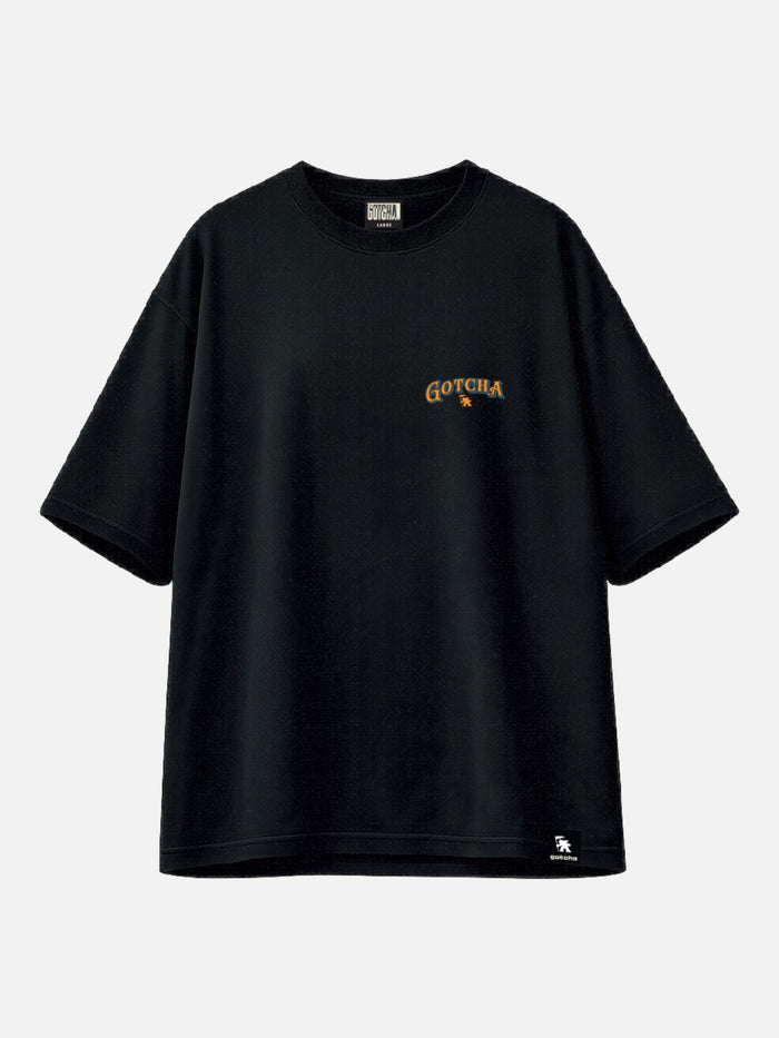 Remera Gotcha Christmas Oversize Negro
