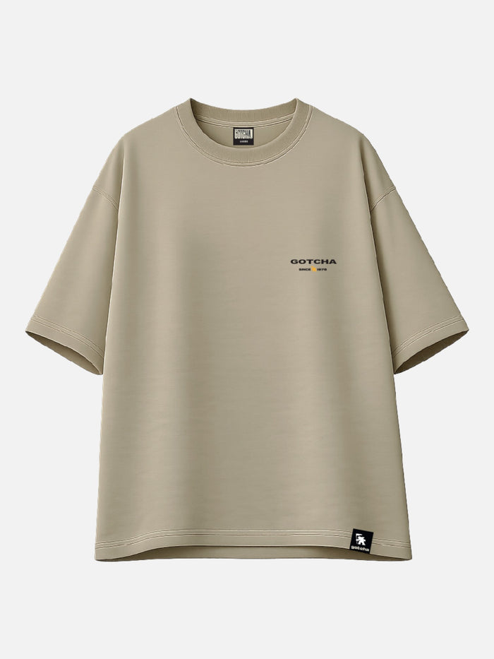 Remera Gotcha Desert Oversize Beige