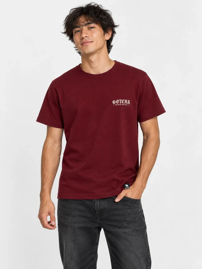 Remera Gotcha Ride Bordo — vista principal