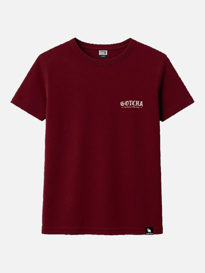 Remera Gotcha Ride Bordo