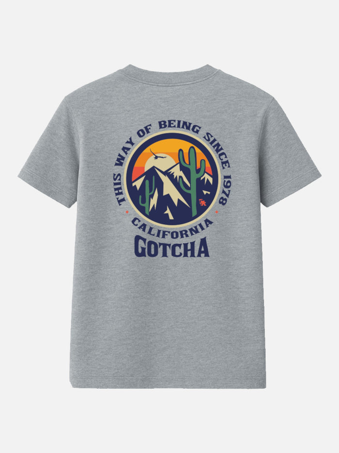 Remera Gotcha Wildland Gris Melange