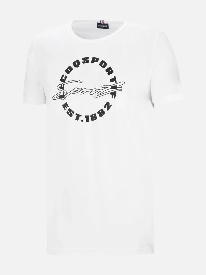 Remera Le Coq Sportif Bat 1882 Tee  White