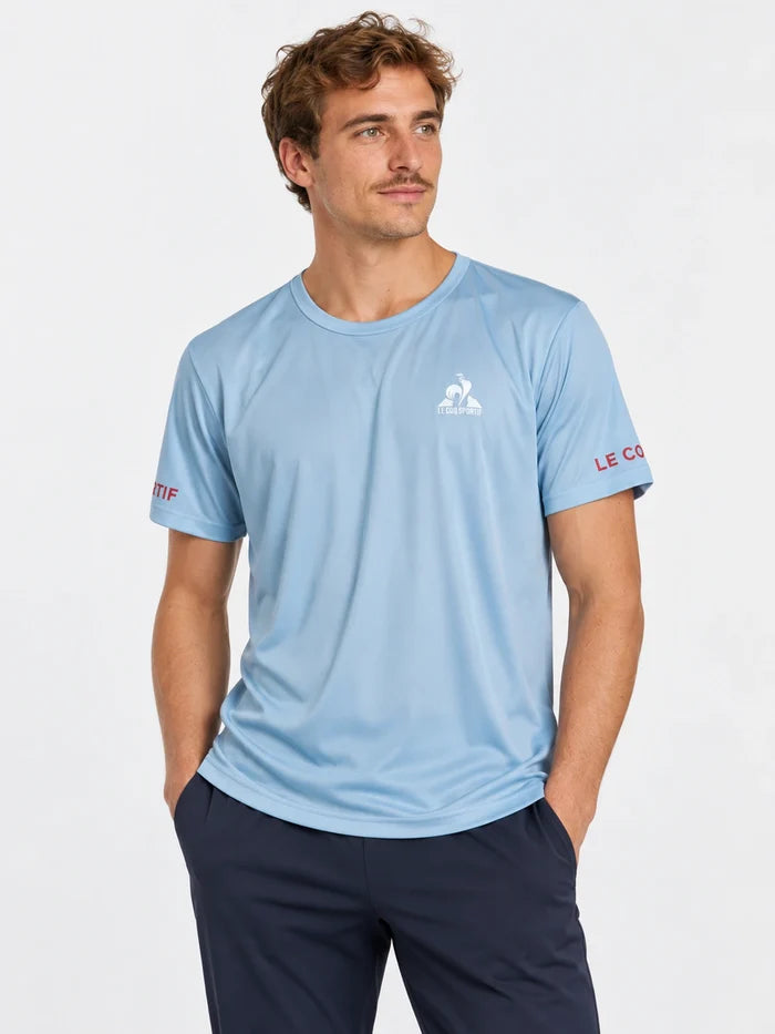 Remera Le Coq Sportif Tennis Plain Tee Celeste — vista principal
