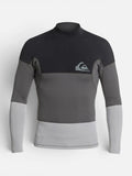Remera ML Neoprene Quiksilver 2 Wave Negro Gris