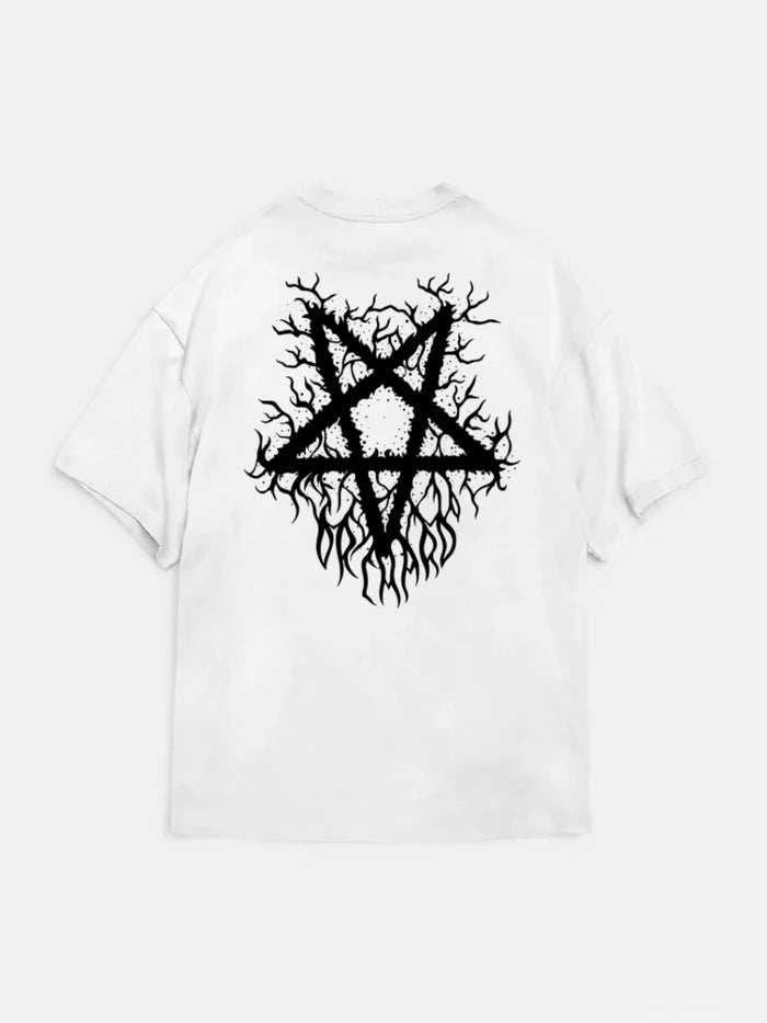 Remera Orchard Pentagram Blanco