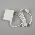 Replacement white A/C adapter for EdenPURE G9 air purifier with two-prong plug and coiled power cord isolated on gray background