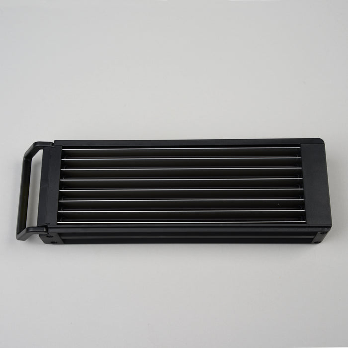 Replacement black collector plate for EdenPURE G9 air purifier A6069 part isolated on white background