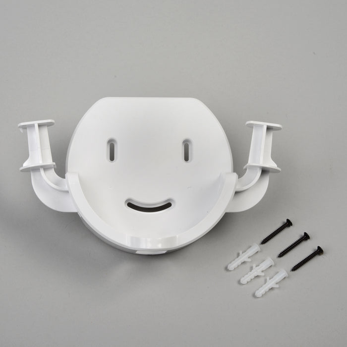 Replacement hanging rack for EdenPURE Bio SpeedCLEAN VX300 vacuum with mounting screws and wall anchors on gray background