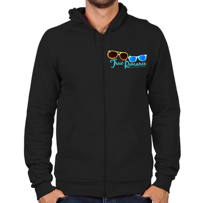 Retro Sunglasses Zip Hoodie