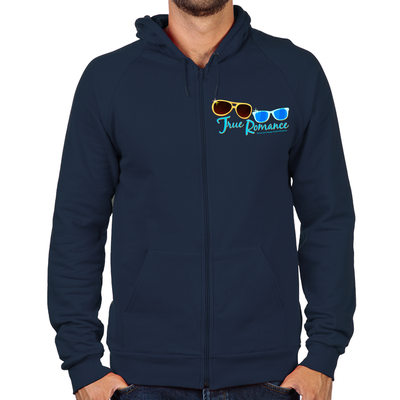 Retro Sunglasses Zip Hoodie