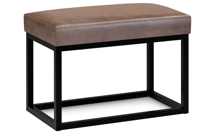 Distressed Saddle Brown | Reynolds Small Bench