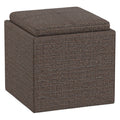 Rockwood Cube Storage Ottoman in Tweed