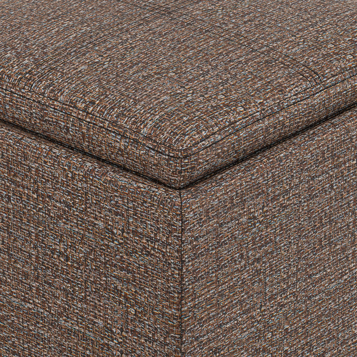 Rockwood Cube Storage Ottoman in Tweed
