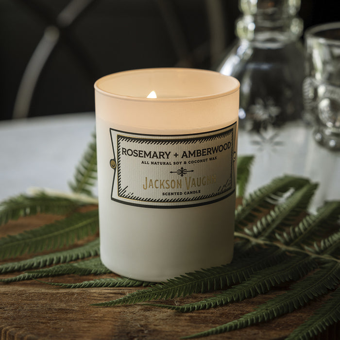 Rosemary + Amberwood Candle