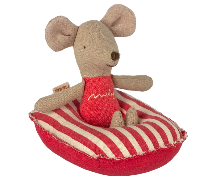 Rubber boat, Small mouse - Red stripe