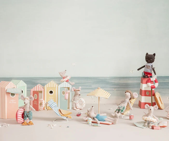 Rubber boat, Small mouse - Red stripe