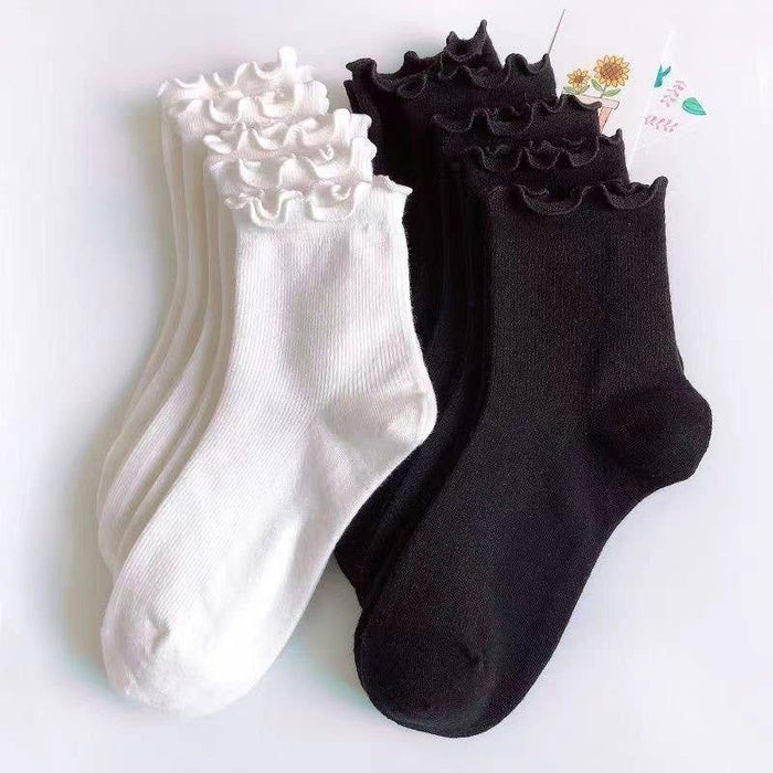 Ruffle Casual Socks