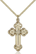 Russian Cross medal 02732, Gold Filled
