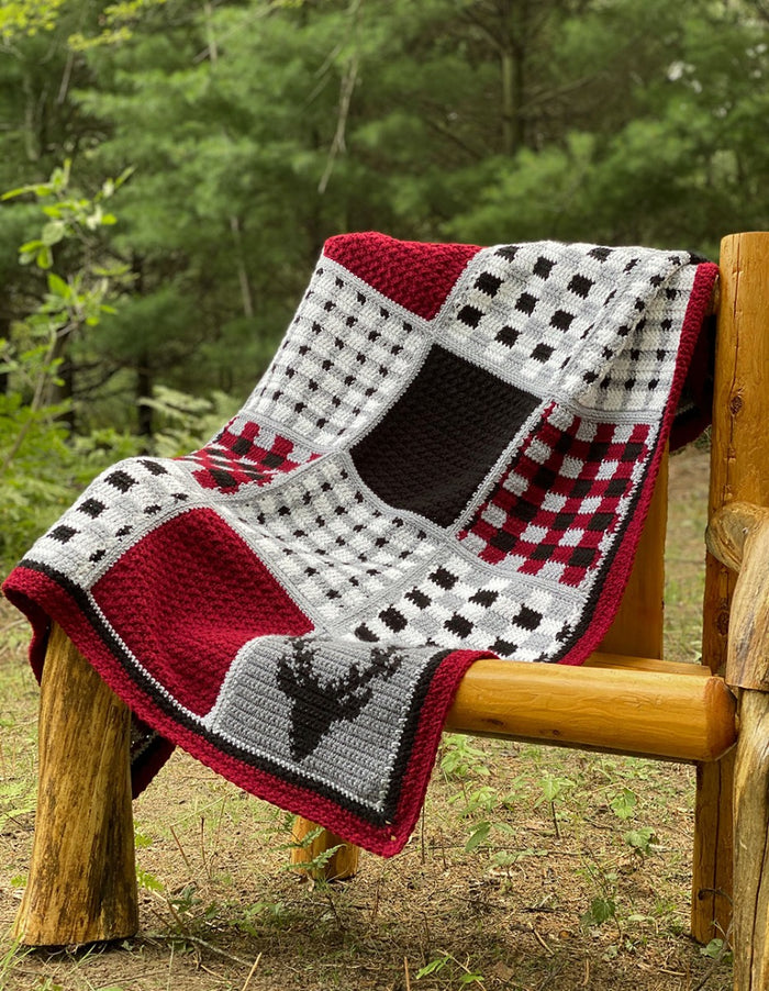 Rustic Plaid Sampler Afghan