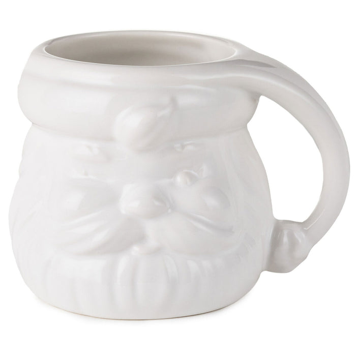 Santa Mug in White, Green or Pink