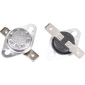 Top and bottom views of Sensor Heat (Top) YN017 with metal mounting brackets and electrical connectors isolated on white background