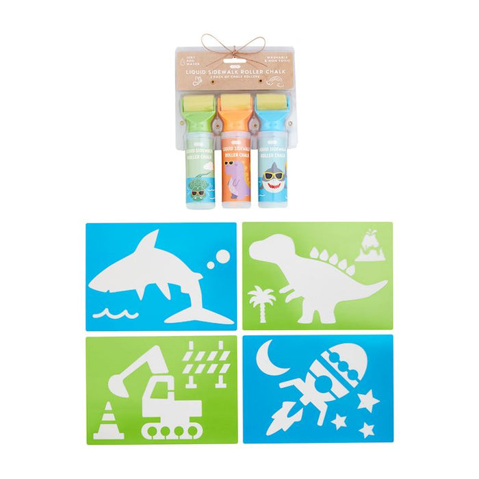 Sidewalk Roller Chalk Set
