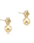 Signature Cross Small Gold Stud - Classic Gold