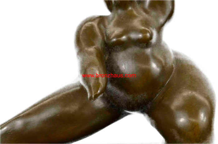 SIGNED MILO FREE AS BIRD ABSTRACT BRONZE STATUE SCULPTURE FIGURINE ART DECO GIFT