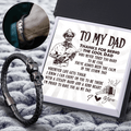 Skull Cuff Bracelet - Skull - To My Dad - I'm Proud To Have You As My Dad - Gbbh18020