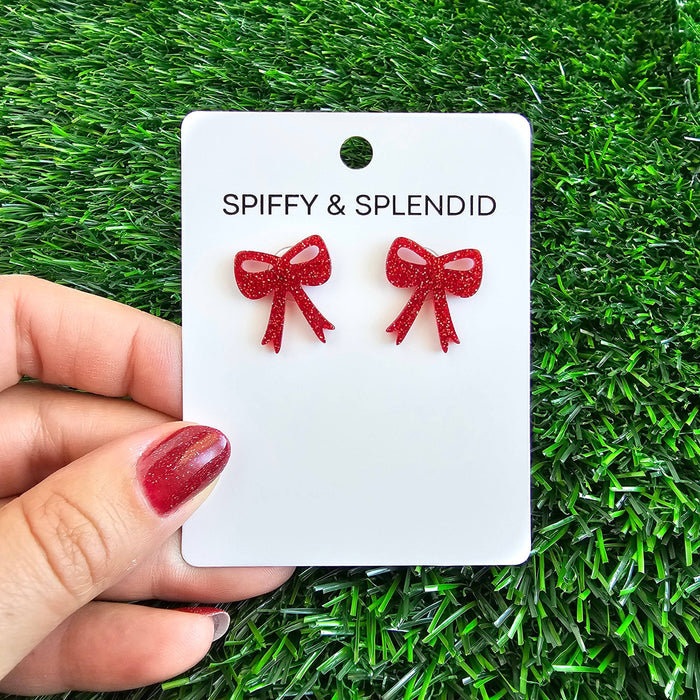 Spiffy & Splendid Bow Studs (Multiple Options Available)