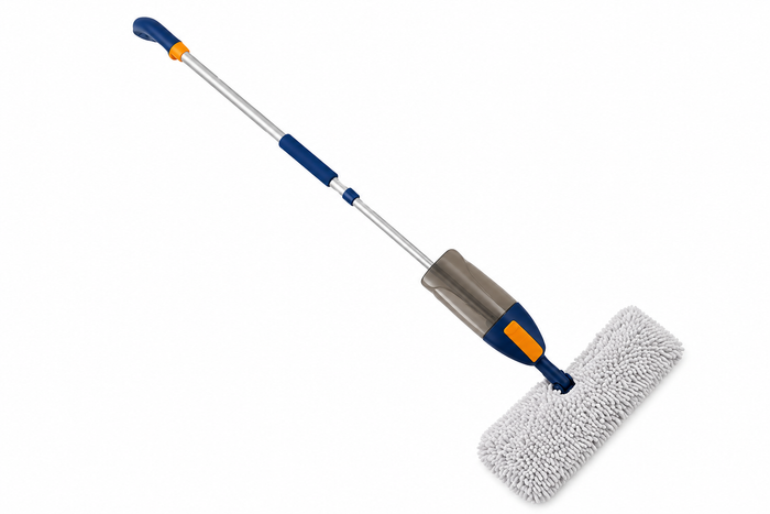 Spray Mop with double sided microfibre sleeve