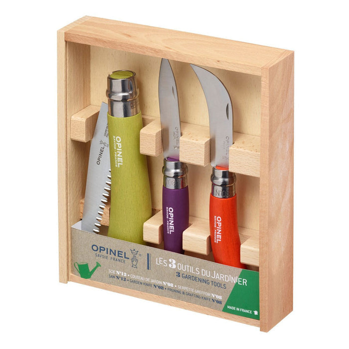 Stainless & Carbon Steel Garden Knife Trio - 3 Colors - Idaho Mountain Touring