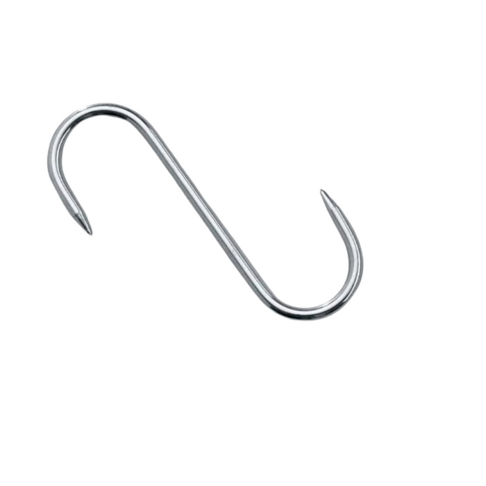 Stainless Steel Meat Hooks 3/16" x 4" S hook