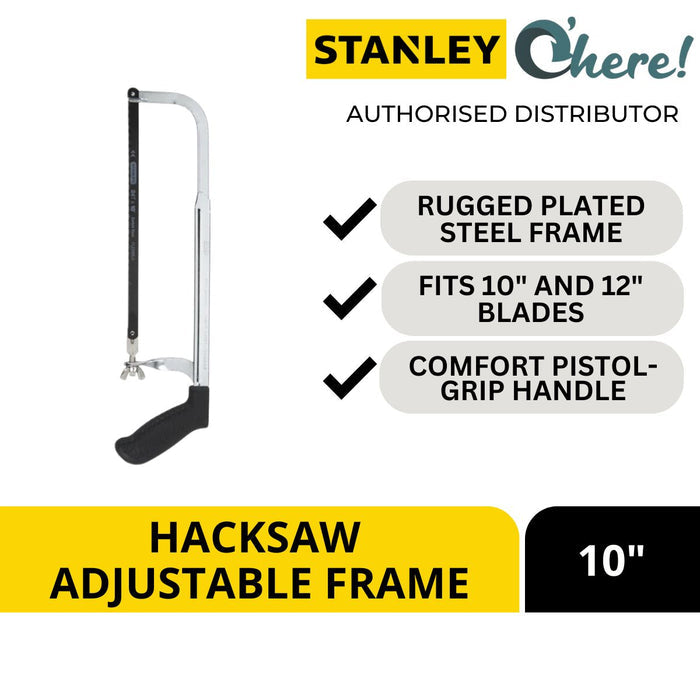 Stanley 15-565 Hacksaw Adjustable Frame 10 inches