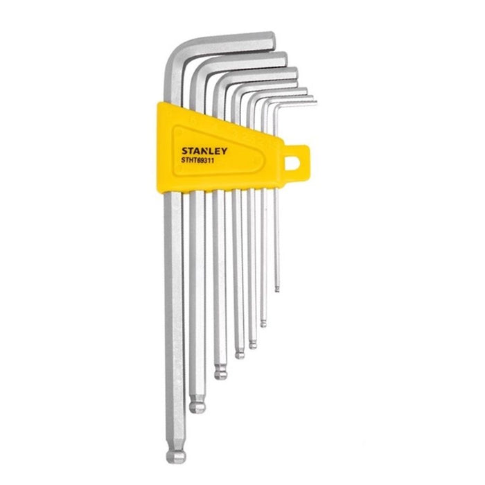 Stanley 7 Pcs Long Ball Hex Key Set 1.5,2,2.5,3,4,5 & 6MM STHT69311-8