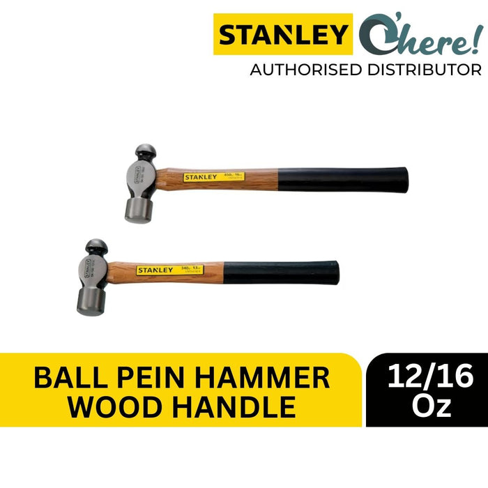 Stanley Ball Pein Hammer Wood Handle 12Oz/16Oz