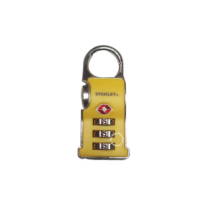 Stanley TSA Travel Padlock Yellow/ Black