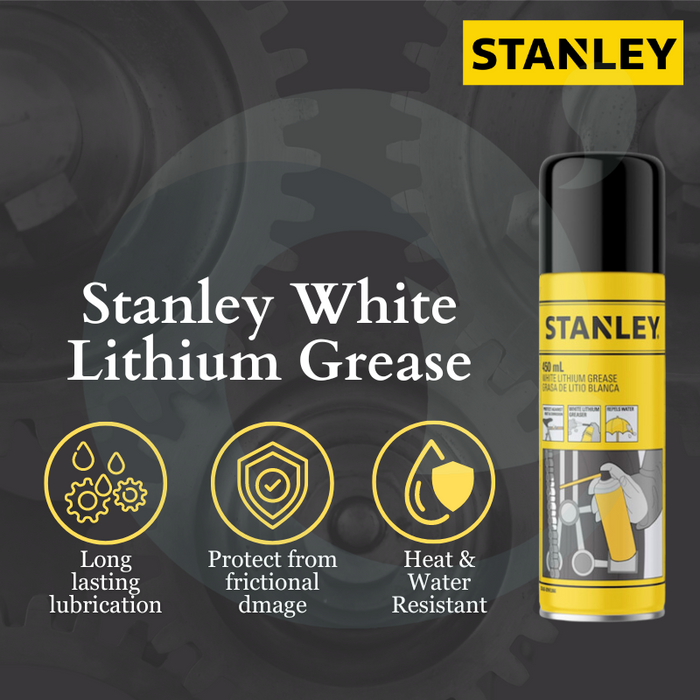 Stanley White Lithium Grease 450ml