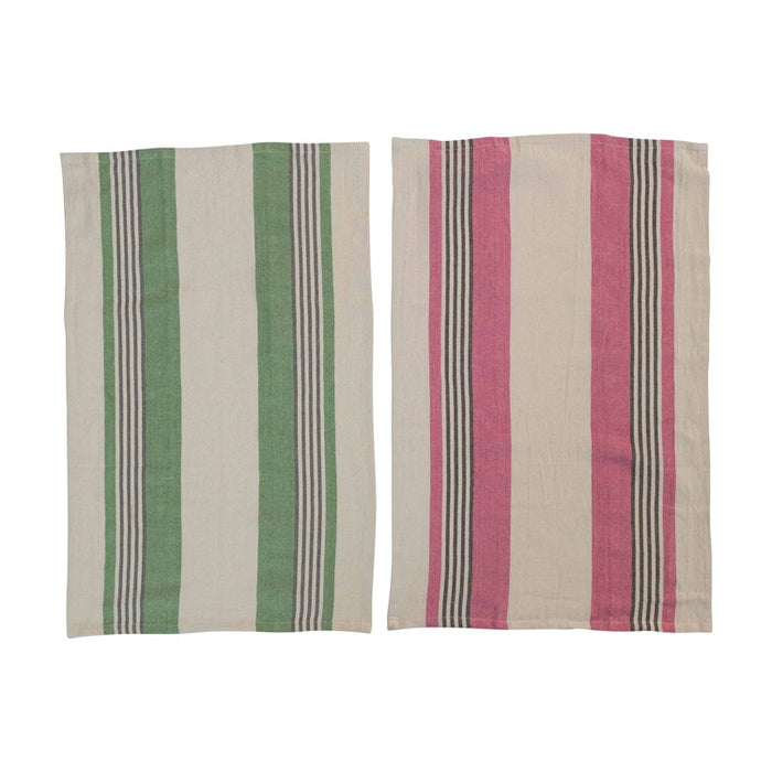 Striped  Woven Kitchen Towels