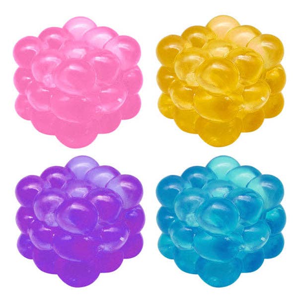Sugah-Mals Bubble Cube Sugar Stress Ball Squishy Fidget Toy (1pc) Color Ships Assorted