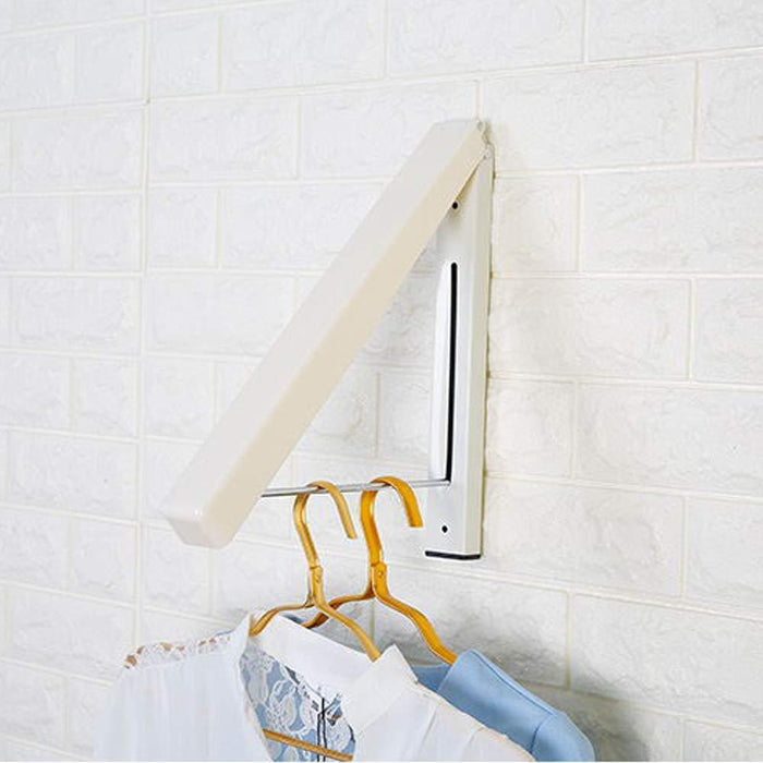Suit Hangers, Stainless Steel Clothes Wall Hanger Retractable Indoor Magic Foldable Drying Towel Rack